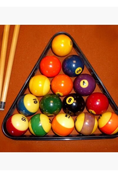 Universal Μπάλες μπιλιάρδου Ξύλινη διακοσμητική αφίσα για τραπέζι