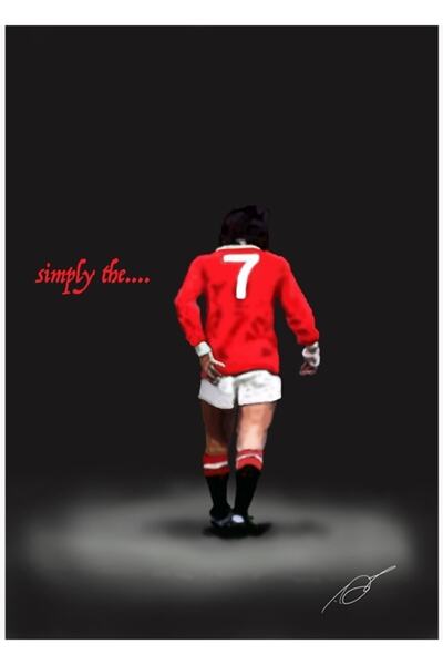 Universal Cel mai important într-un cuvânt. George Best. Poster decorativ din...