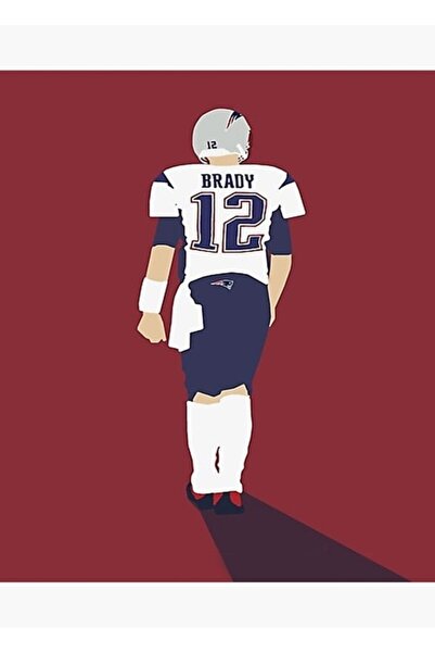 Universal Brady Football Painting Wooden Poster Decorative