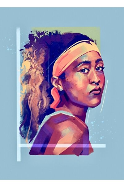 Universal Ναόμι Οσάκα Ξύλινη Αφίσα Ζωγραφικής Διακοσμητική