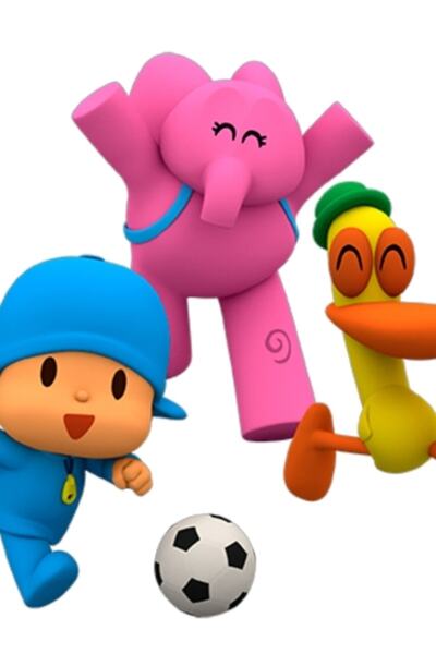 Universal Pocoyo Futbol Oynuyor Tablo Ahşap Poster Dekoratif