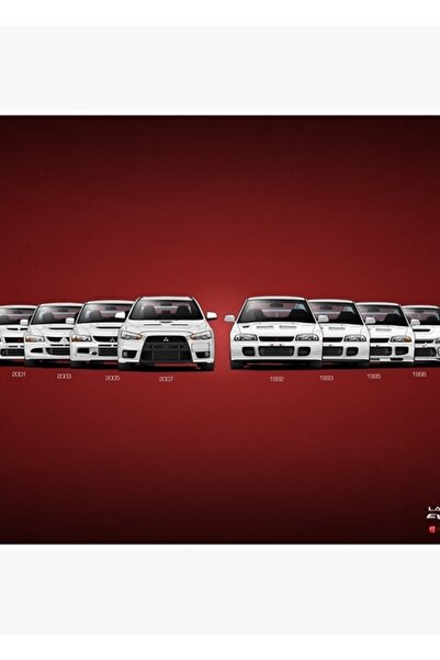 Universal Istorie - Mitsubishi Lancer Evolution - Poster decorativ din lemn a...