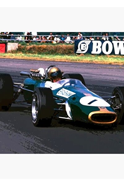 Universal Τζακ Μπράμπαμ, Ξύλινη ζωγραφική αφίσα Brabham Bt24, Διακοσμητική