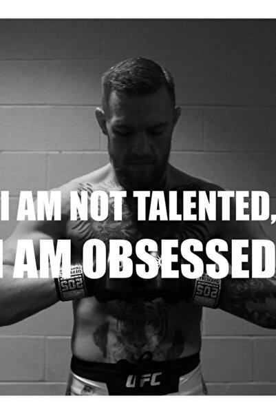 Universal Takıntılı Conor Mcgregor Tablo Ahşap Poster Dekoratif
