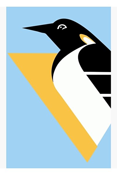 Universal Διακοσμητική ξύλινη αφίσα με εικονογράφηση vintage πιγκουίνων του Π...