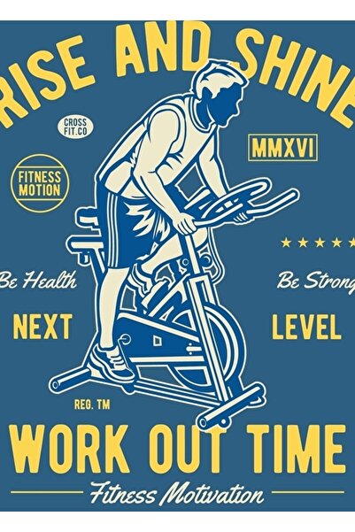 Universal Διακοσμητική ξύλινη αφίσα με διάγραμμα κίνητρα για την άσκηση