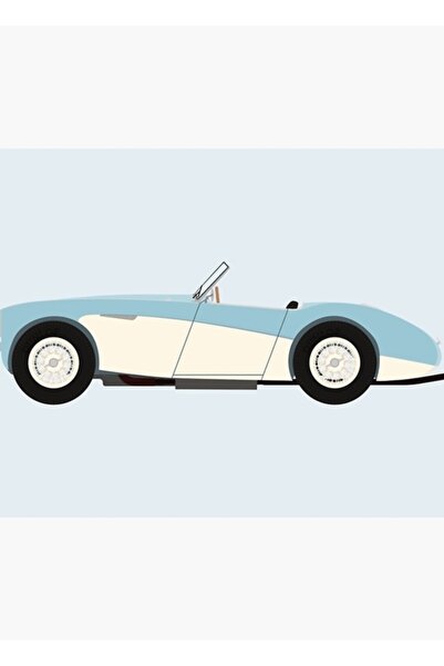 Universal Austin Healey 100/4 Sports Classic Car (Ice Blue) Ξύλινη διακοσμητι...