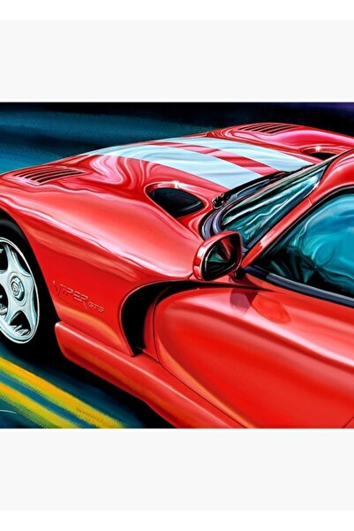 Universal Poster decorativ din lemn Dodge Viper pentru masă