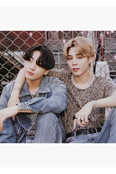 Universal Jungkook And Jimin Real Photo Book Ξύλινη Ξύλινη Αφίσα Διακοσμητική...