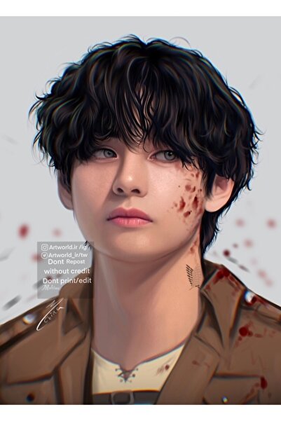 Universal Ταεχιούνγκ - Επιτραπέζια Ξύλινη Αφίσα Επίθεση στον Τιτάνα Διακοσμητ...