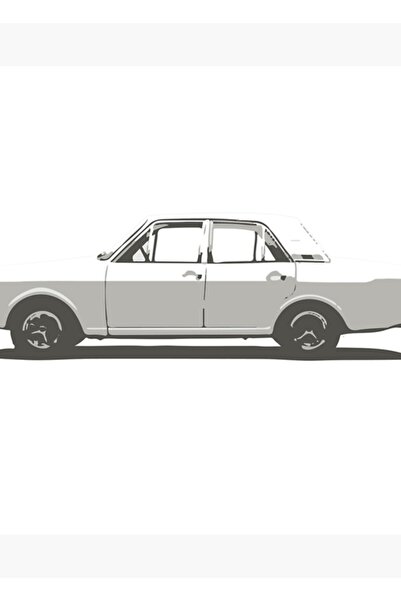 Universal Διακοσμητική ξύλινη αφίσα Ford Cortina Mk2 Classic Painting