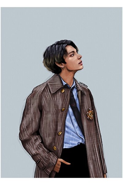 Universal Διακοσμητική Ξύλινη Αφίσα Jungkook Tablo Κωδικός5345