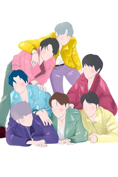 Universal Bangtan Ot7 Ξύλινη Αφίσα Τέχνης Διακοσμητική Κωδικός4557