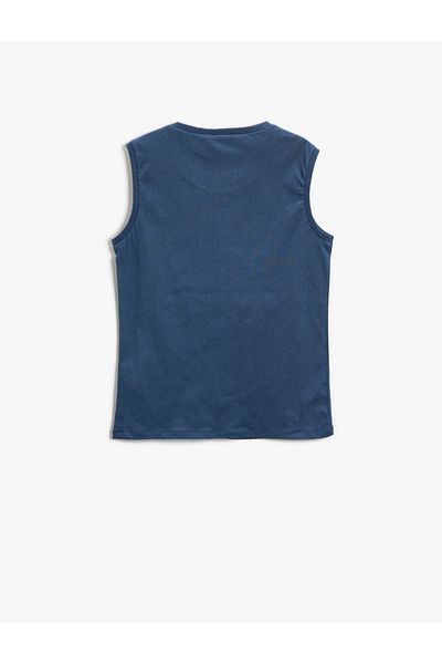 Koton Unterhemd - Dunkelblau - Slim Fit