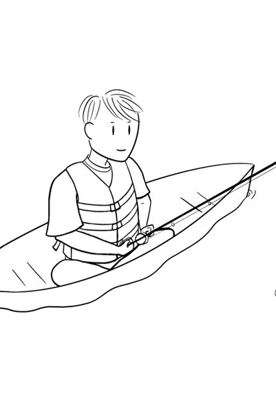 Universal In The Soop - Poster decorativ din lemn cu tematică de pescuit, Cod...