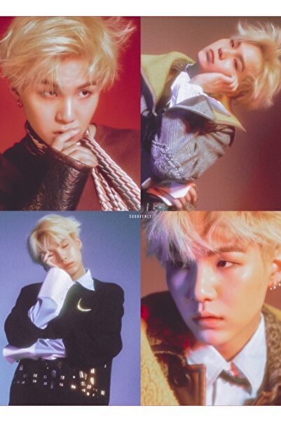 Universal Yoongi Karamel Ξύλινη Αφίσα Επιτραπέζιας Αισθητικής Διακοσμητική Ξύ...