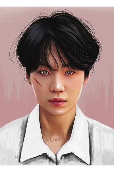 Universal Yoongi Ξύλινη Αφίσα Τέχνης Διακοσμητική Κωδικός5545