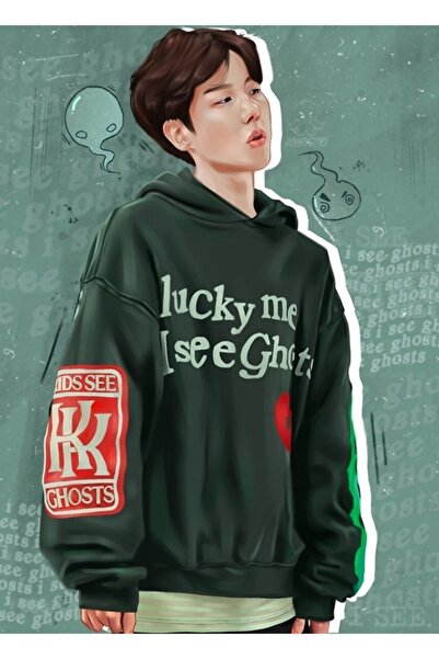 Universal Είμαι τυχερός που είδα φαντάσματα Ξύλινη διακοσμητική αφίσα για χόμ...