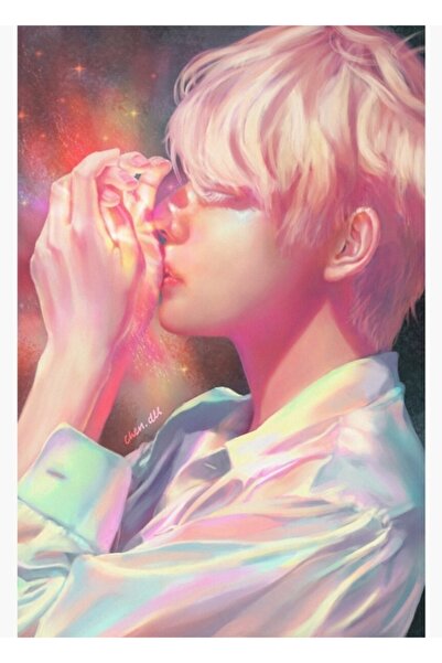 Universal Διακοσμητική Ξύλινη Αφίσα Πίνακα Galaxy Taehyung Κωδικός3634