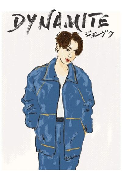 Universal Jungkook Dinamit Ξύλινη Διακοσμητική Αφίσα Τραπεζιού, Κωδικός2049