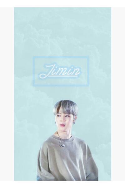 Universal Poster decorativ din lemn Jimin Blue Painting Cod4843