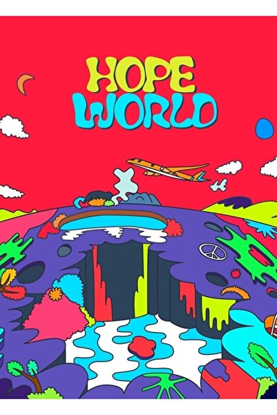 Universal J-hope Hope World Ξύλινη διακοσμητική αφίσα άλμπουμ με εικονογραφήσ...