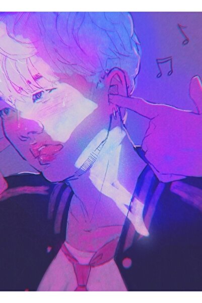 Universal Yoongi - Ξύλινη Διακοσμητική Αφίσα με Σχέδιο "Brave Painting" Κωδ.3768