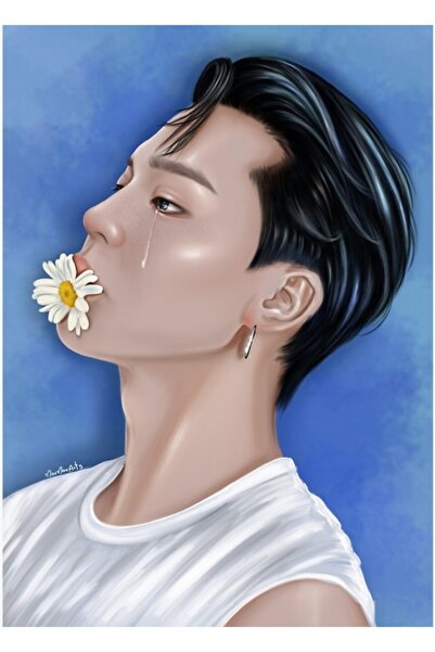 Universal Jimin Weverse_ Tears Version Πίνακας Ξύλινη Αφίσα Διακοσμητική Κωδι...