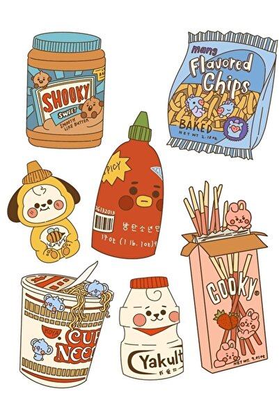 Universal Χαριτωμένο Bangtan Baby Food Art Αισθητικός πίνακας ζωγραφικής με π...