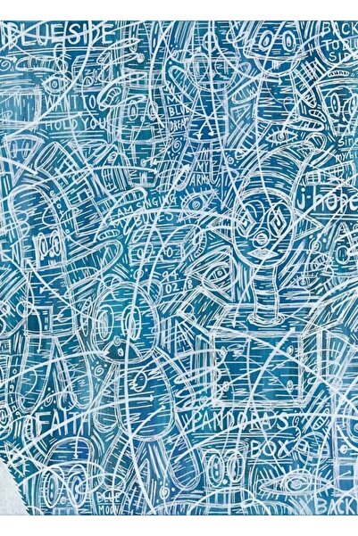 Universal J-hope 'Blue Side' Ξύλινη Ξύλινη Αφίσα Διακοσμητική Ξύλινη Αφίσα Κω...