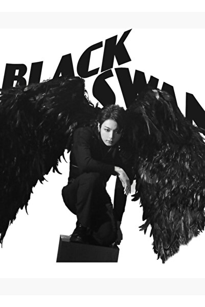 Universal Jungkook crni labud motiv slika drveni poster dekorativni poster ko...