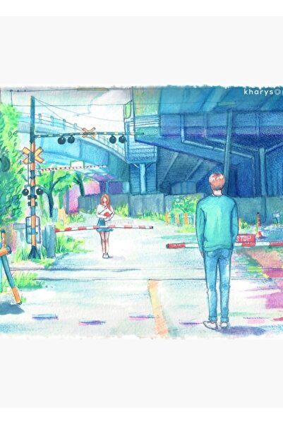 Universal Jin Vurgu Ξύλινη αφίσα με ακουαρέλα, διακοσμητική, Κωδικός 1152