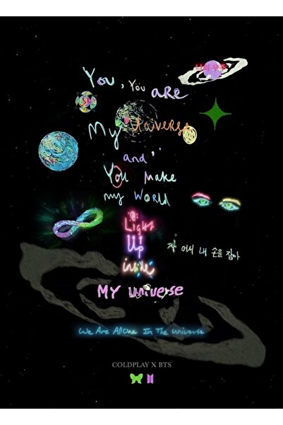 Universal Το Σύμπαν μου Πίνακας Ξύλινη Αφίσα Διακοσμητική Κωδικός2784