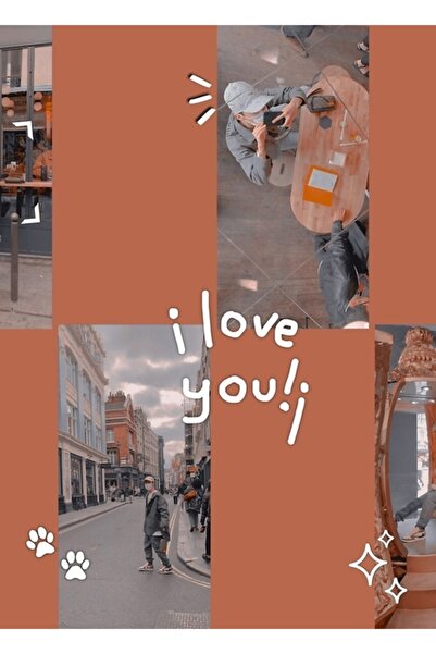 Universal Jhope Orange Boyfriend Tablou estetic Poster din lemn decorativ Cod633