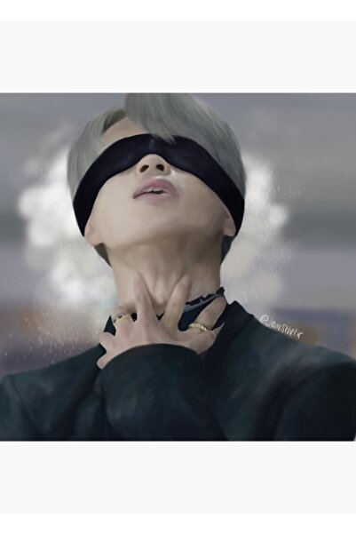 Universal Jimin - Ξύλινη αφίσα με σχέδιο αίματος, ιδρώτα και δακρύων, διακοσμ...