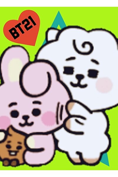 Universal Bt21 Σετ Βρεφικών Δωματίων Ξύλινη Διακοσμητική Αφίσα Κωδικός3654