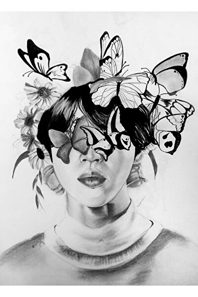 Universal Διακοσμητική ξύλινη αφίσα με σχέδιο λουλουδιών Jimin, Κωδικός 3112