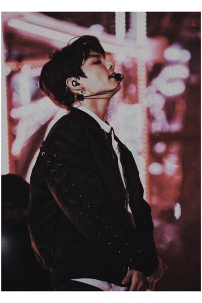 Universal Poster decorativ din lemn Jungkook Kod5153