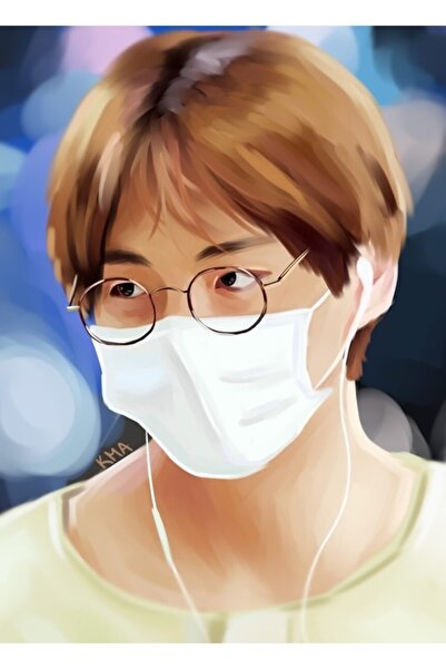 Universal Tablou decorativ din lemn Taehyung, Poster, Cod5330