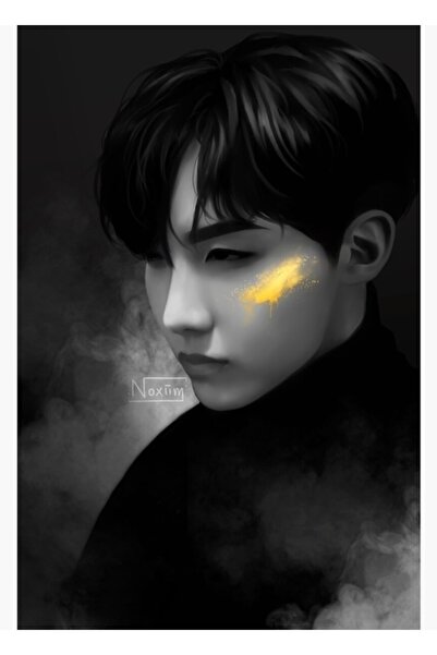 Universal 180218 Χρόνια Πολλά Hoseok Ξύλινη Διακοσμητική Αφίσα Ζωγραφικής Κωδ...