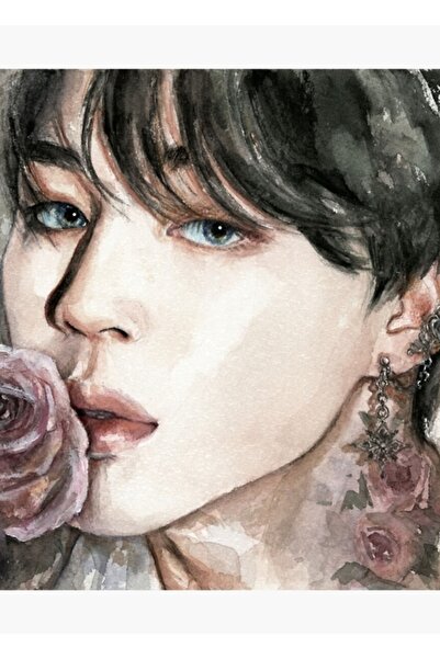 Universal Poster decorativ din lemn cu pictură cu trandafiri Cod5909