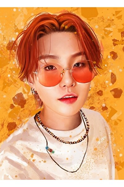 Universal Poster decorativ din lemn Yoongi Ptd Cod4729