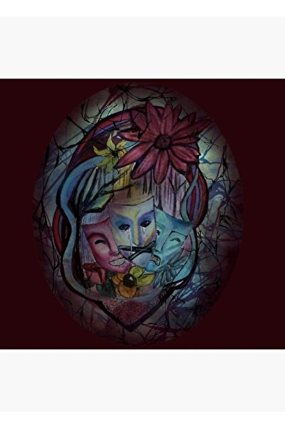 Universal Mărturisimul unei măști Tablou Poster din lemn Decorativ Cod2054