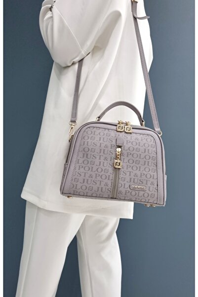 Just Polo حقيبة كتف وحقيبة كروس نسائية ذات حزام طويل قابل للتعديل مكونة من 4 ...