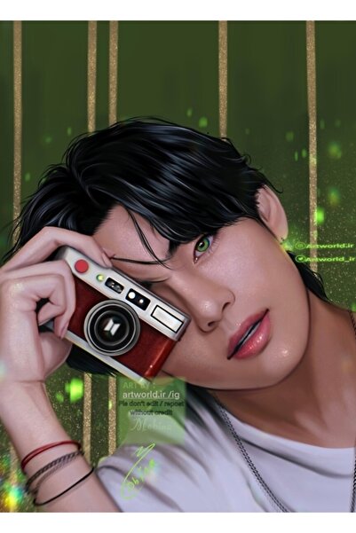 Universal Poster decorativ din lemn cu tablou album „Being Taehyung” Cod1779