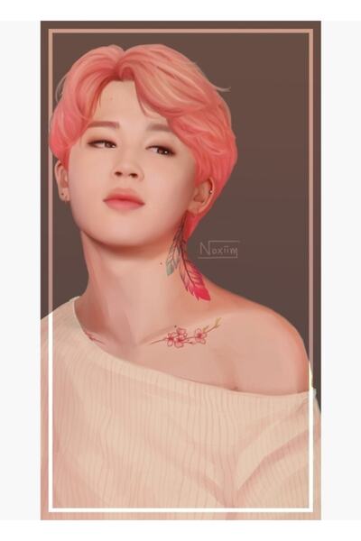 Universal Tattoo - Poster decorativ din lemn pictat de Jimin Cod4007