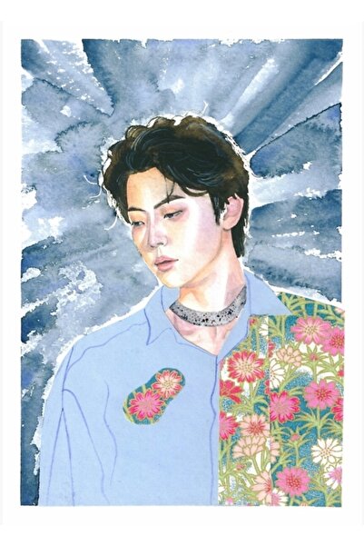 Universal Seokjin „origami” Imprimare artistică Pictură Poster din lemn Decor...