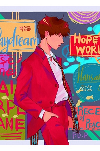 Universal Poster decorativ din lemn cu harta lumii Jhope Hope Cod3292