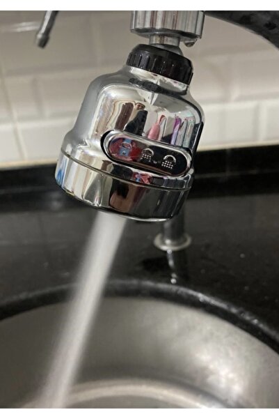 Arsimo Krom 3 Fonksiyonlu Mutfak Lavabo Başlığı 360 Derece Döner Musluk Ucu