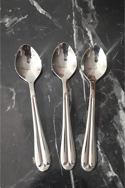 Nehir Palace Model Plain Teaspoon Dozen 12 Pieces